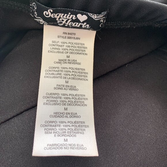 Sequin Hearts Sheer Chiffon Babydoll Short One Shoulder Sleeveless Dress - Picture 9 of 14